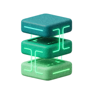 3D stacked blocks representing full-stack capability